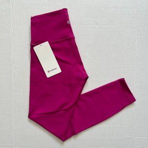 NWT Lululemon Wunder Train 25" Tight Ripened Raspberry
